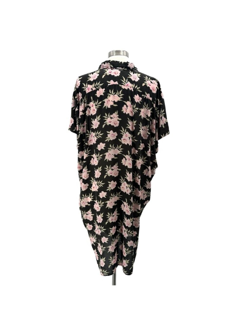 Acacia Swimwear Womens Large Dress Koki Dress In Black Vintage Aloha Tencel - Picture 4 of 5